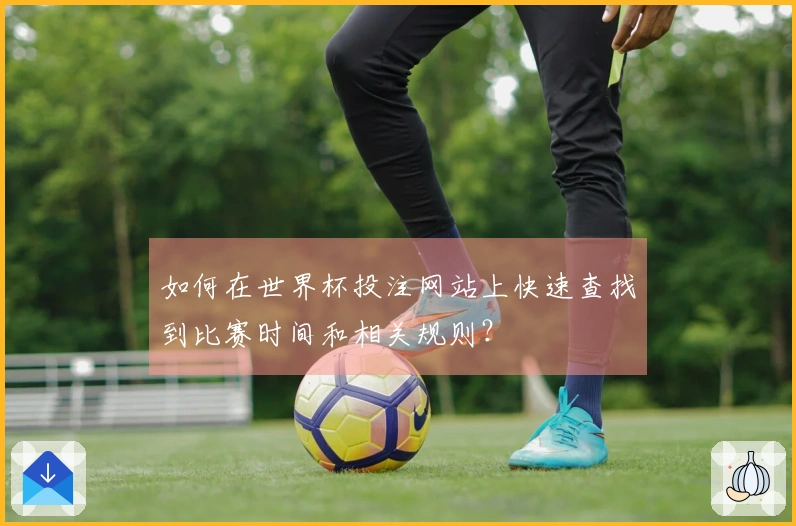 如何在世界杯投注网站上快速查找到比赛时间和相关规则？