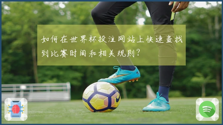 如何在世界杯投注网站上快速查找到比赛时间和相关规则？